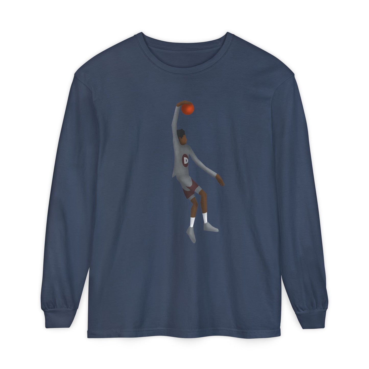 One hand Unisex Garment-dyed Long Sleeve T-Shirt