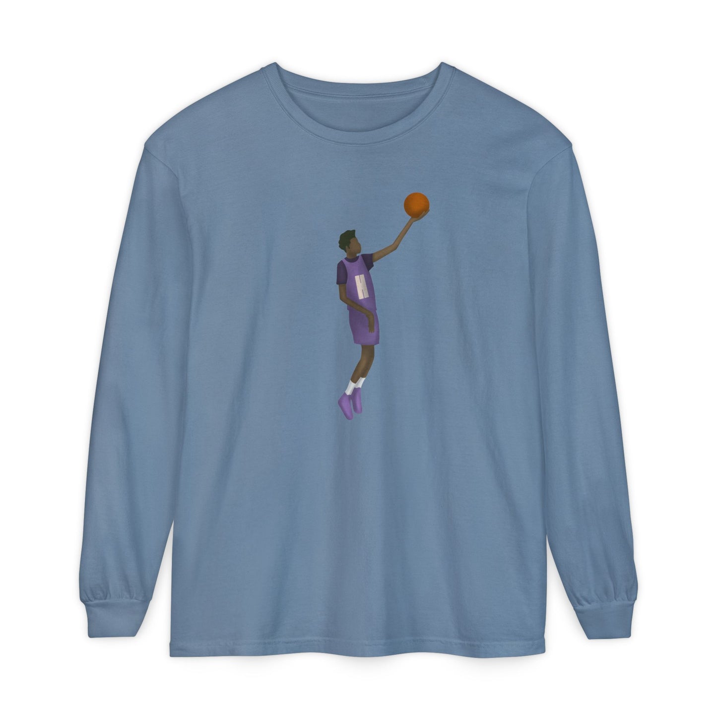 Pearl Unisex Garment-dyed Long Sleeve T-Shirt