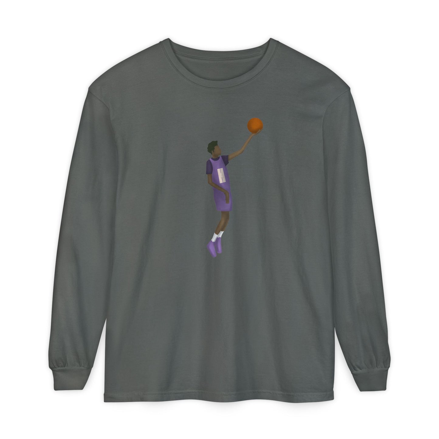Pearl Unisex Garment-dyed Long Sleeve T-Shirt