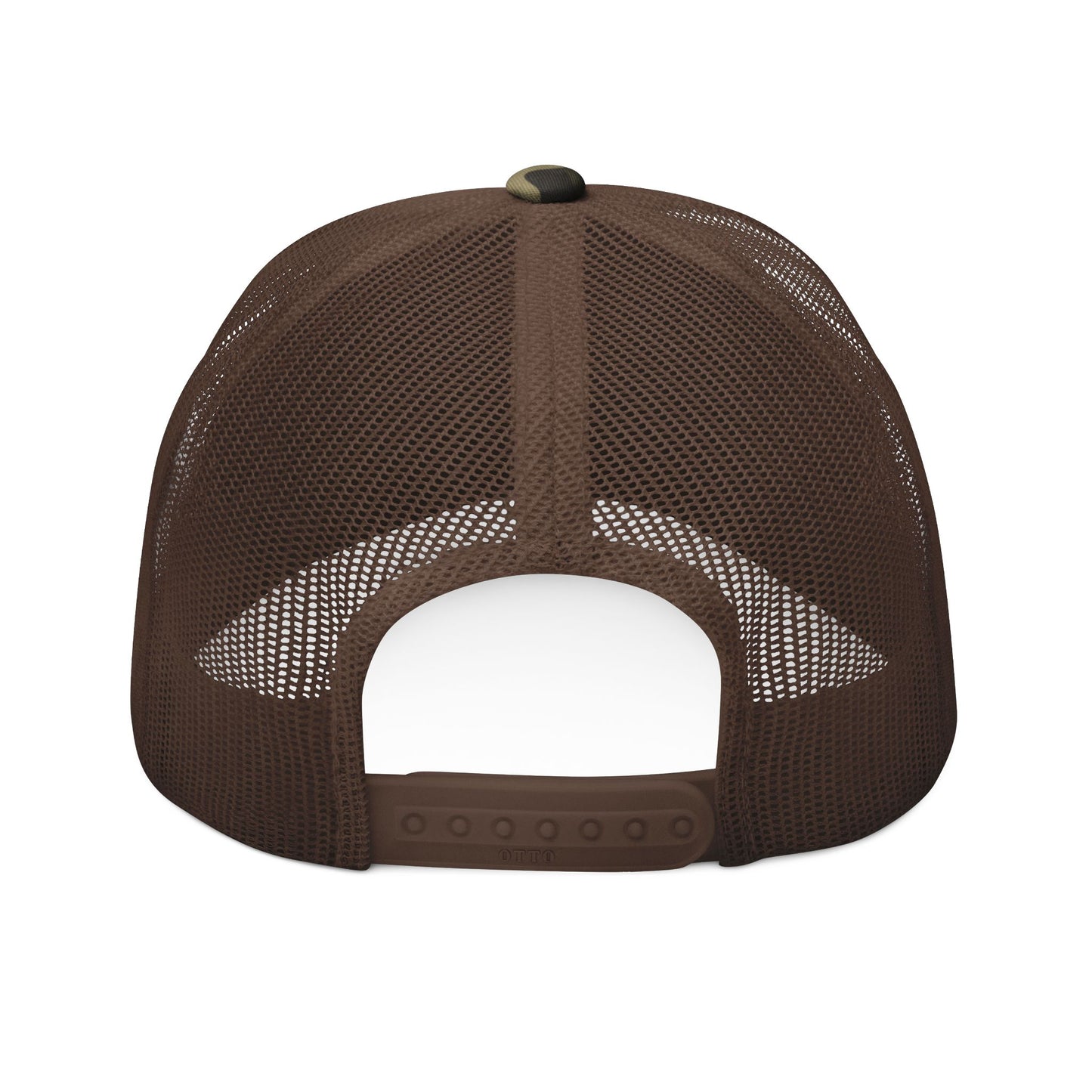 Animé Camo Embroidered Trucker Hat