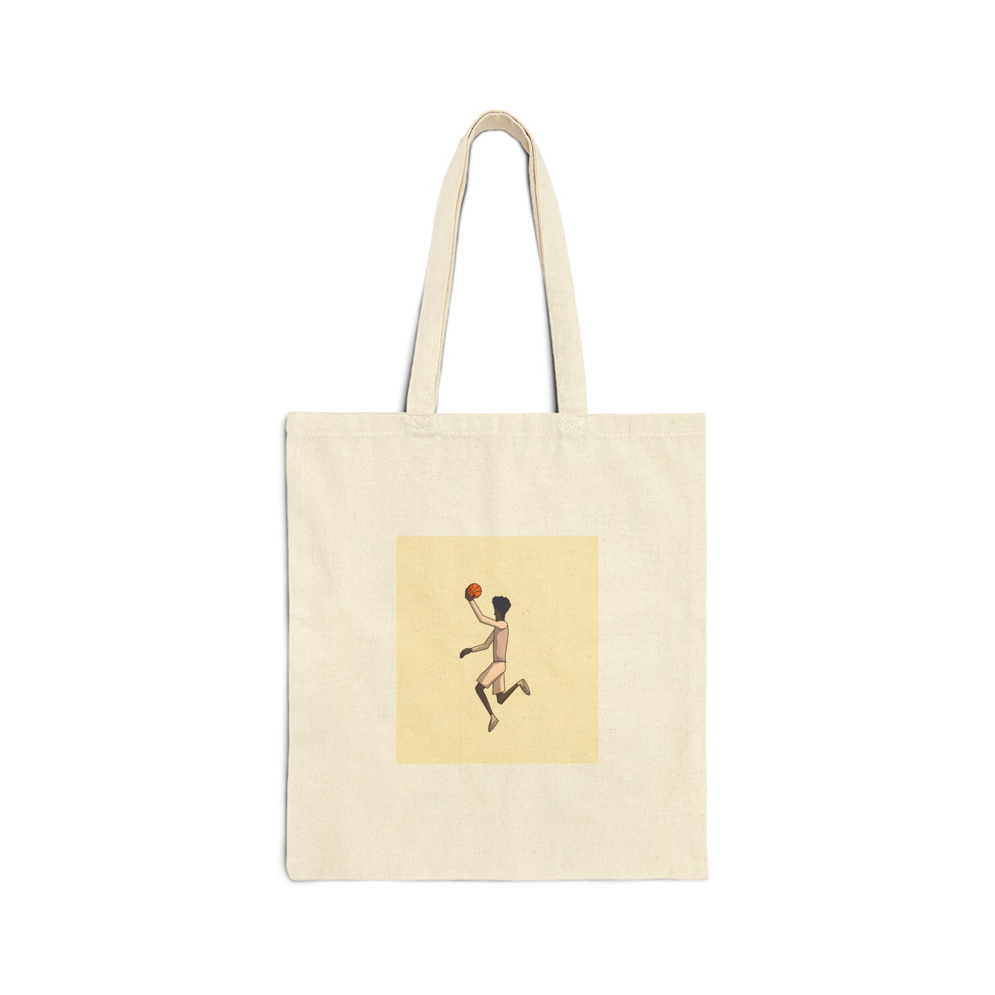 Basketball Art Cotton Canvas Tote Bag