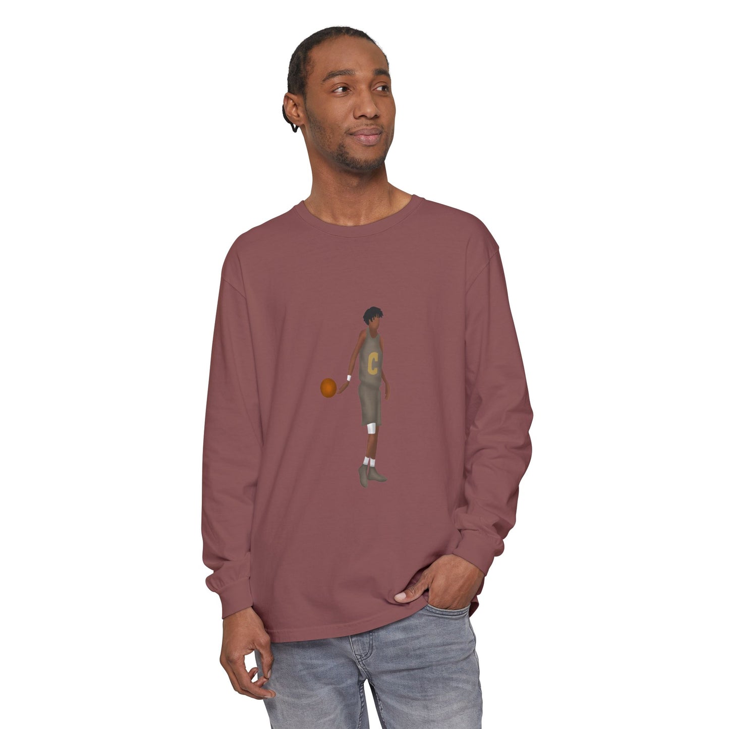No look Unisex Garment-dyed Long Sleeve T-Shirt