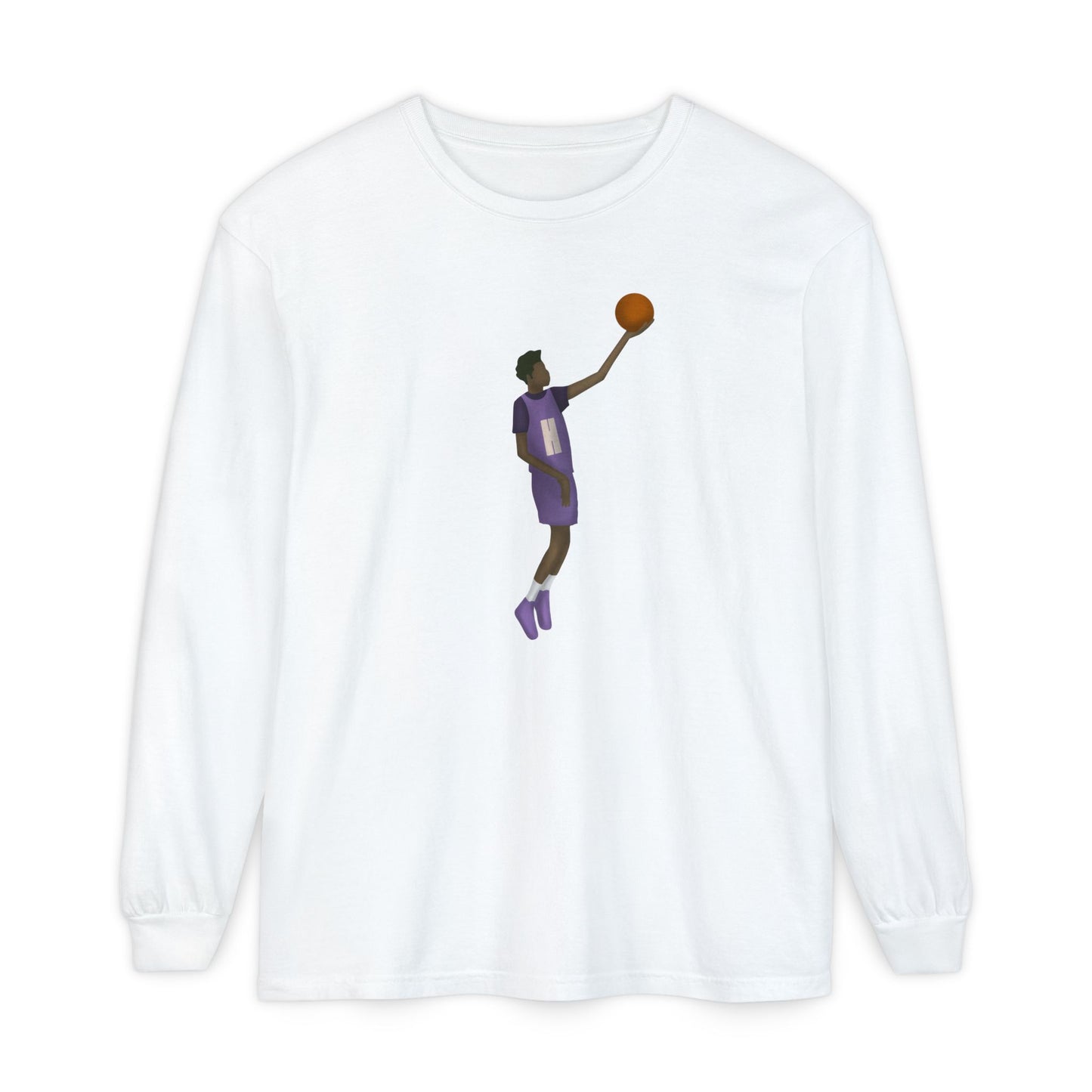 Pearl Unisex Garment-dyed Long Sleeve T-Shirt