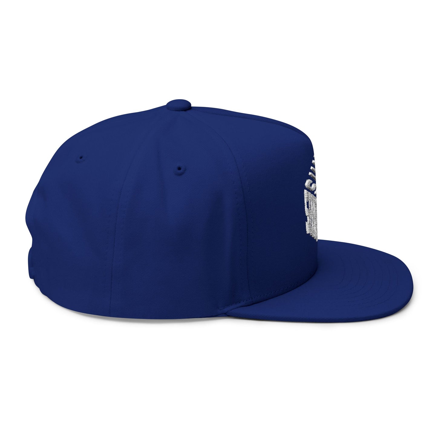 Cube Embroidered Flat Bill Cap