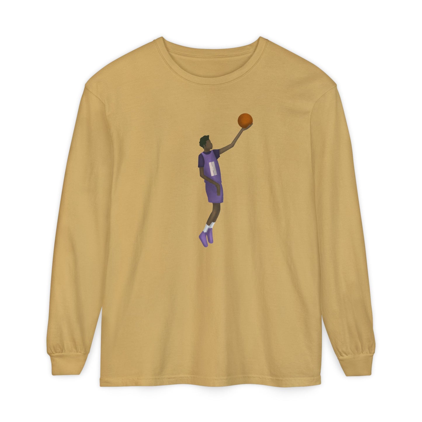Pearl Unisex Garment-dyed Long Sleeve T-Shirt
