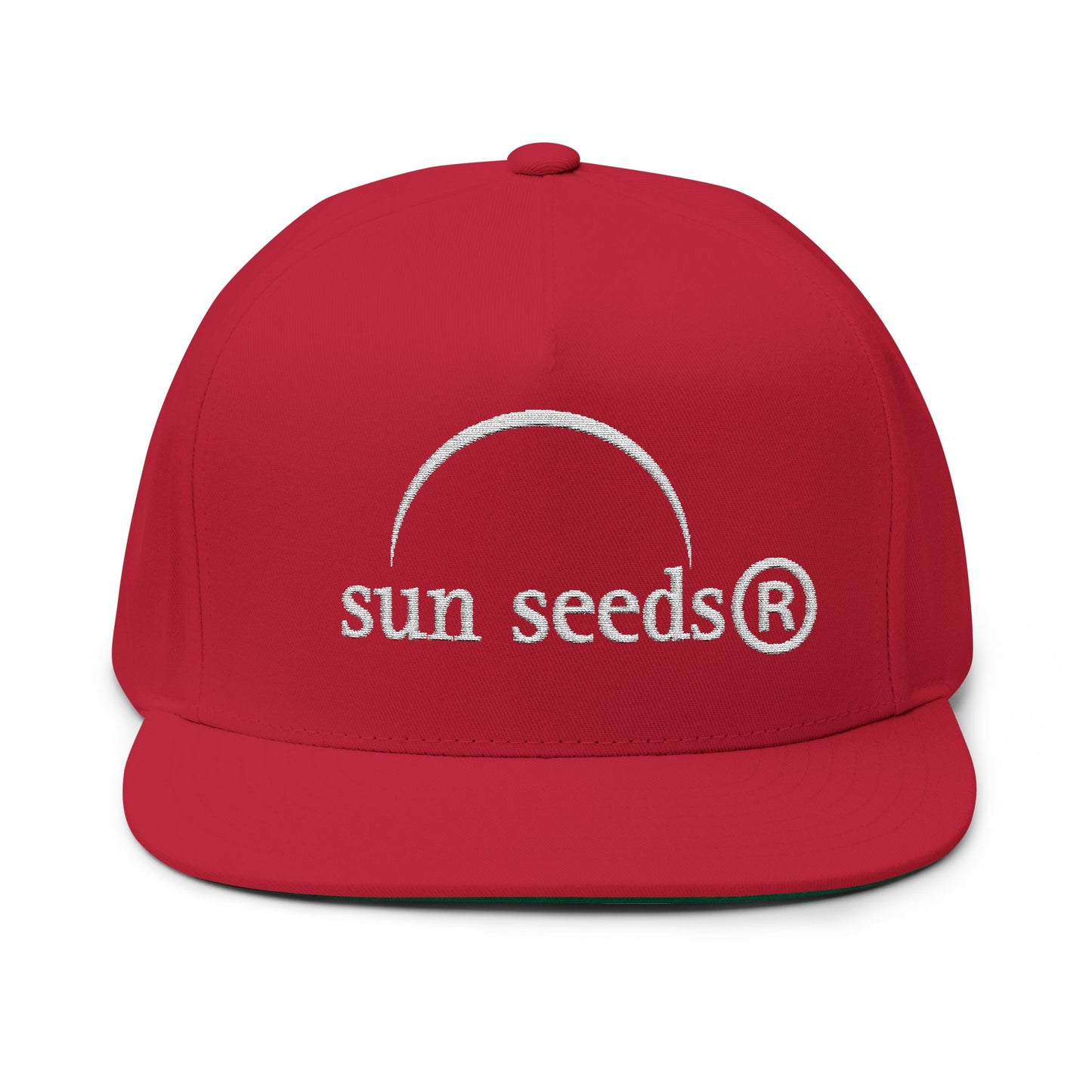 Sun Seeds Eclipse Embroidered Flat Bill Cap
