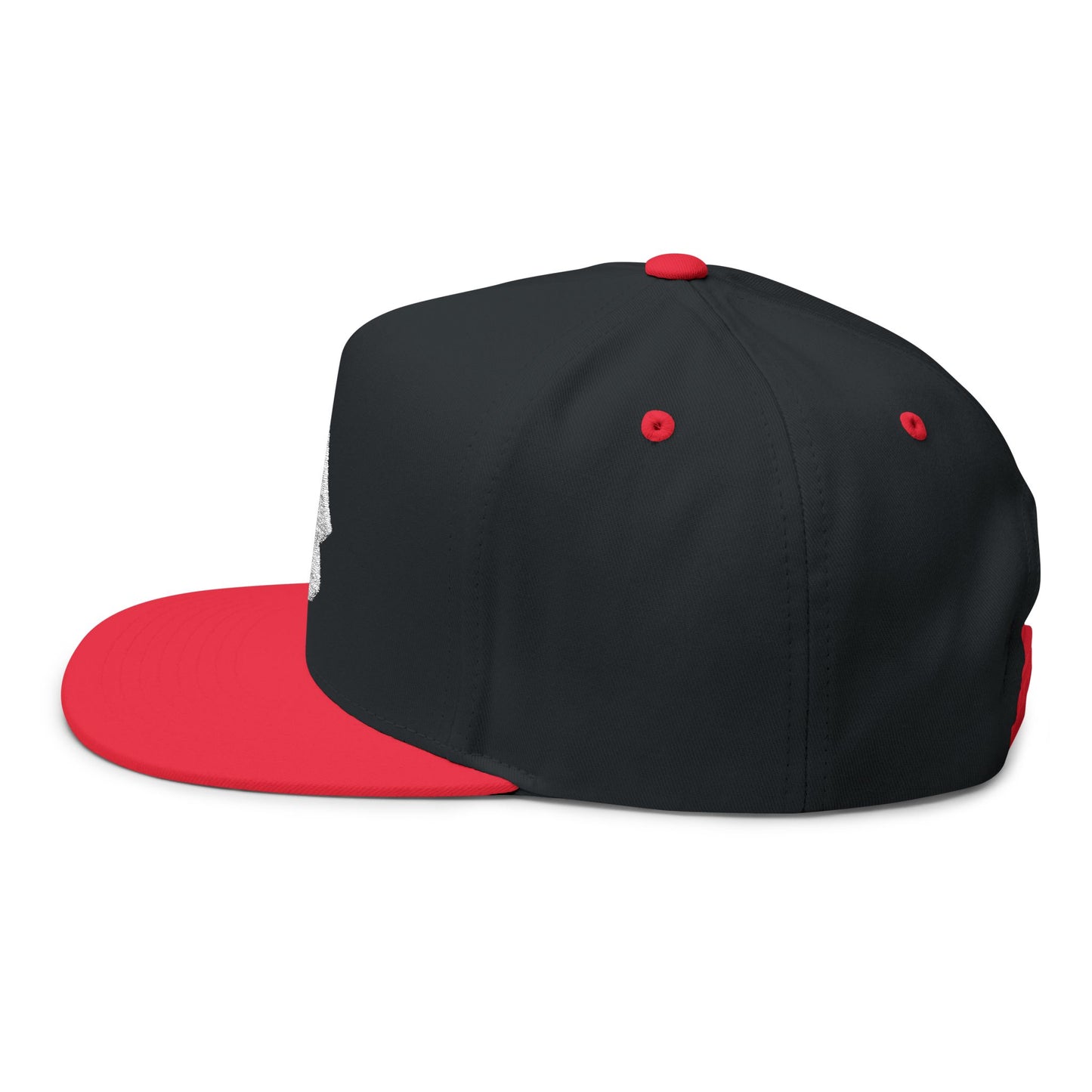 S Script Embroidered Flat Bill Cap