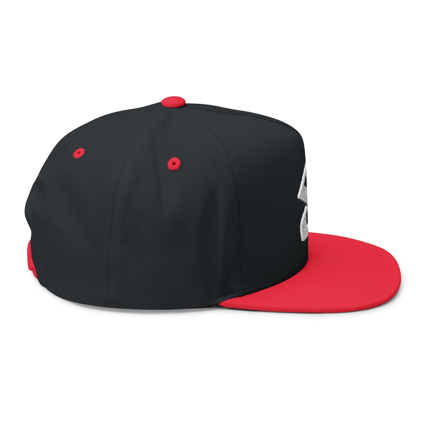 S Script Embroidered Flat Bill Cap