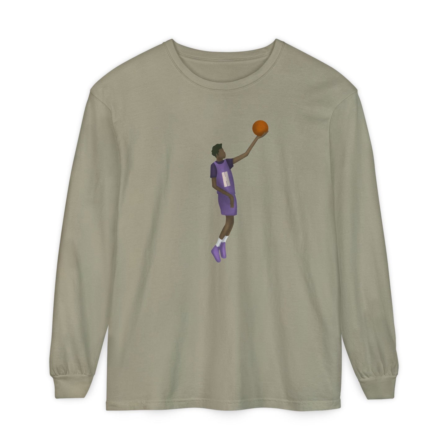 Pearl Unisex Garment-dyed Long Sleeve T-Shirt