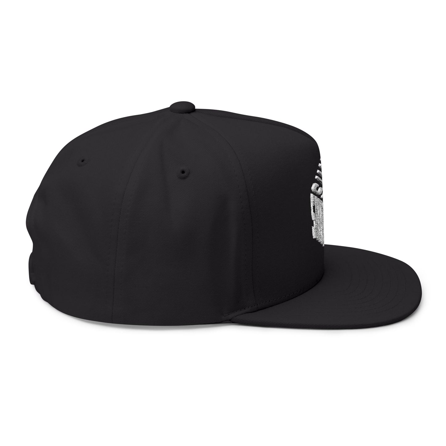 Cube Embroidered Flat Bill Cap