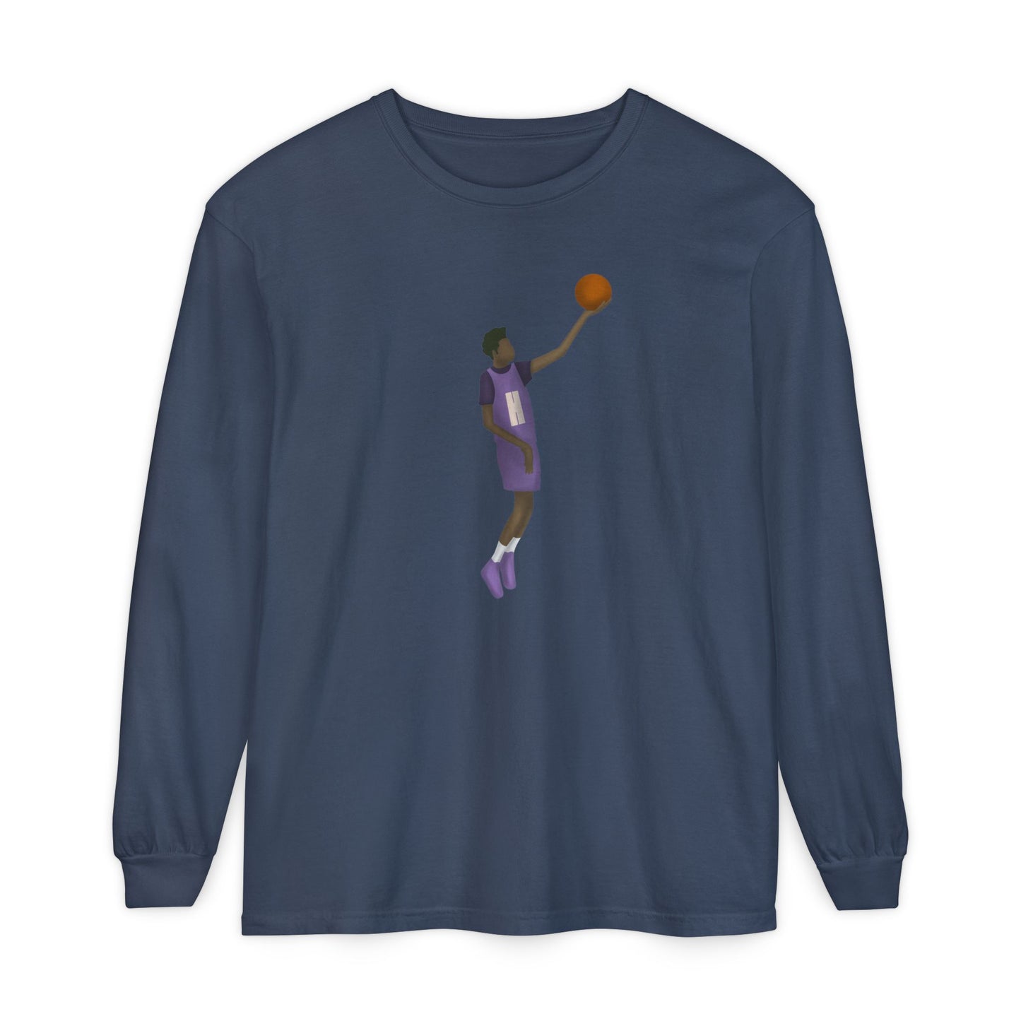 Pearl Unisex Garment-dyed Long Sleeve T-Shirt