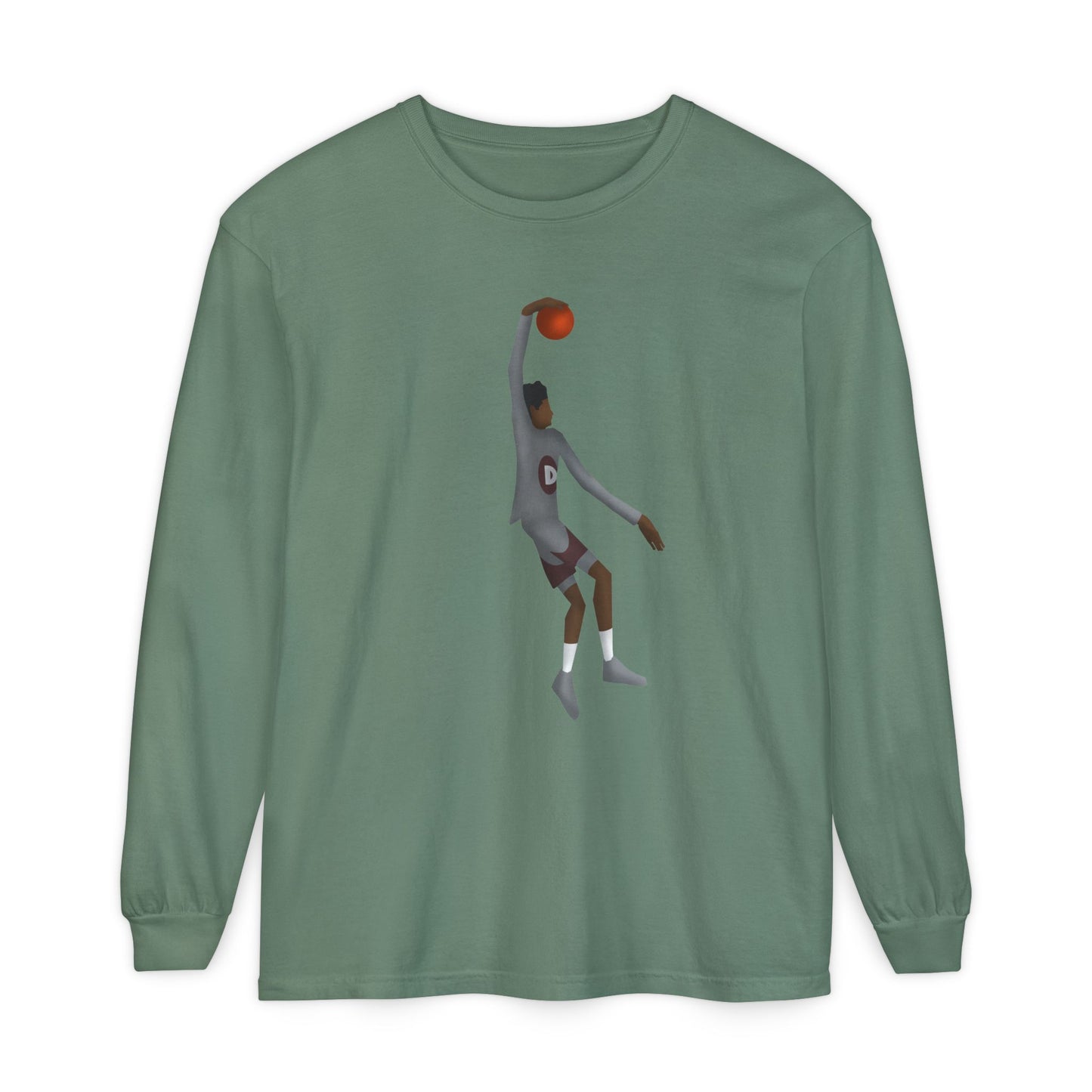 One hand Unisex Garment-dyed Long Sleeve T-Shirt