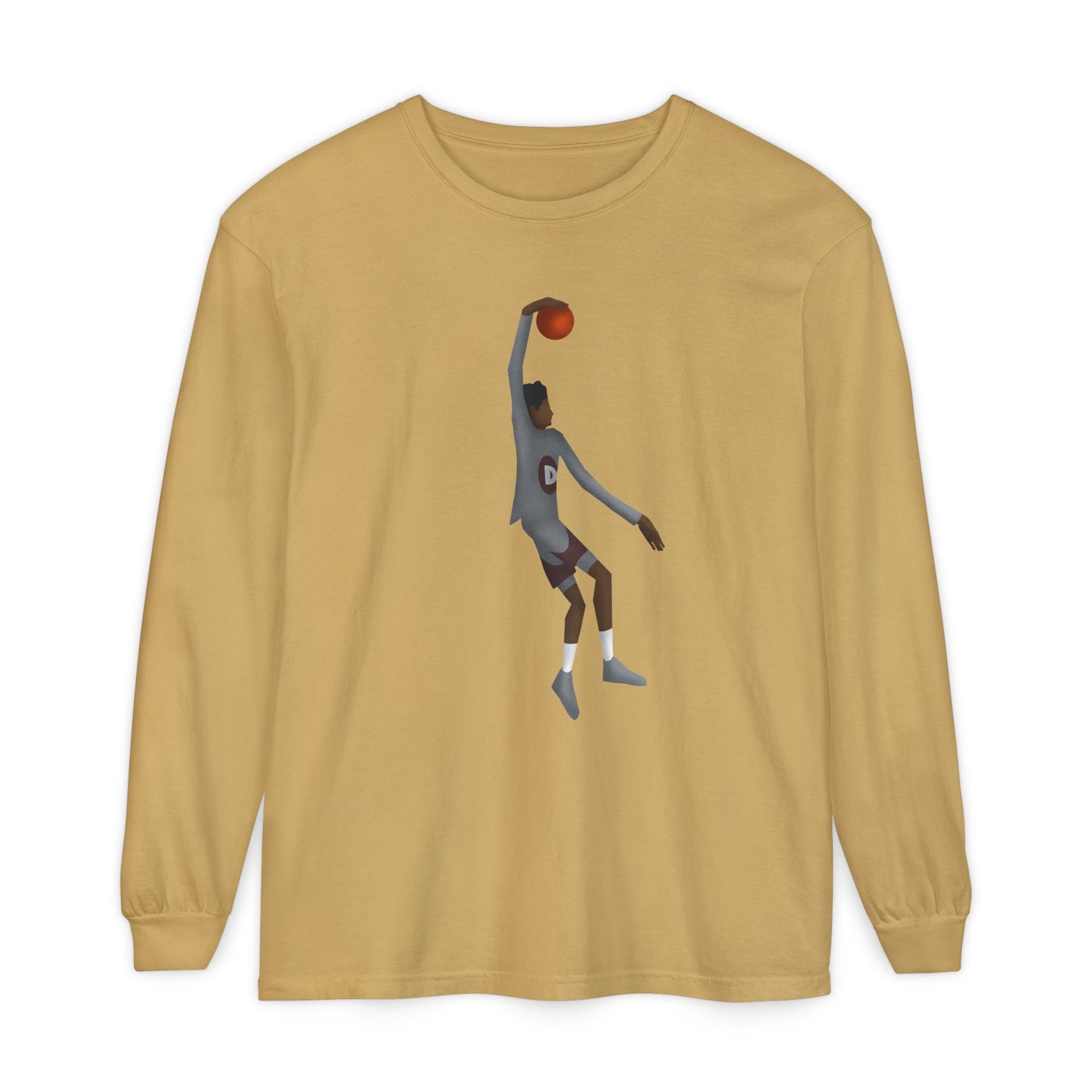 One hand Unisex Garment-dyed Long Sleeve T-Shirt