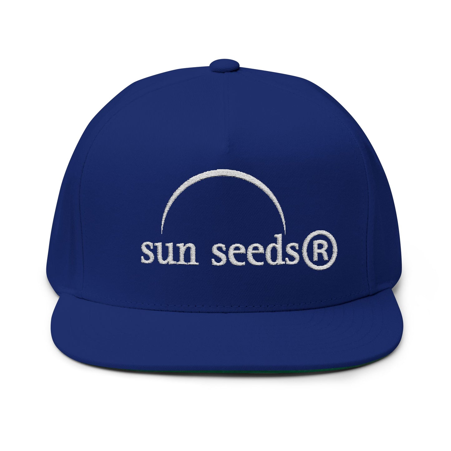 Sun Seeds Eclipse Embroidered Flat Bill Cap