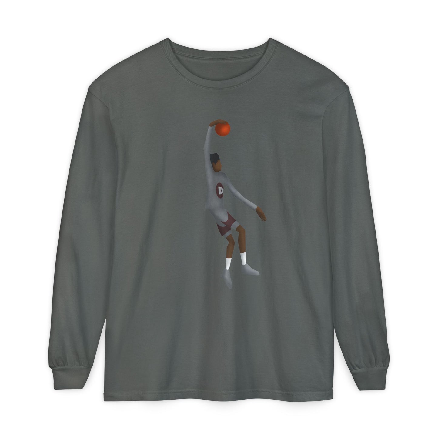 One hand Unisex Garment-dyed Long Sleeve T-Shirt