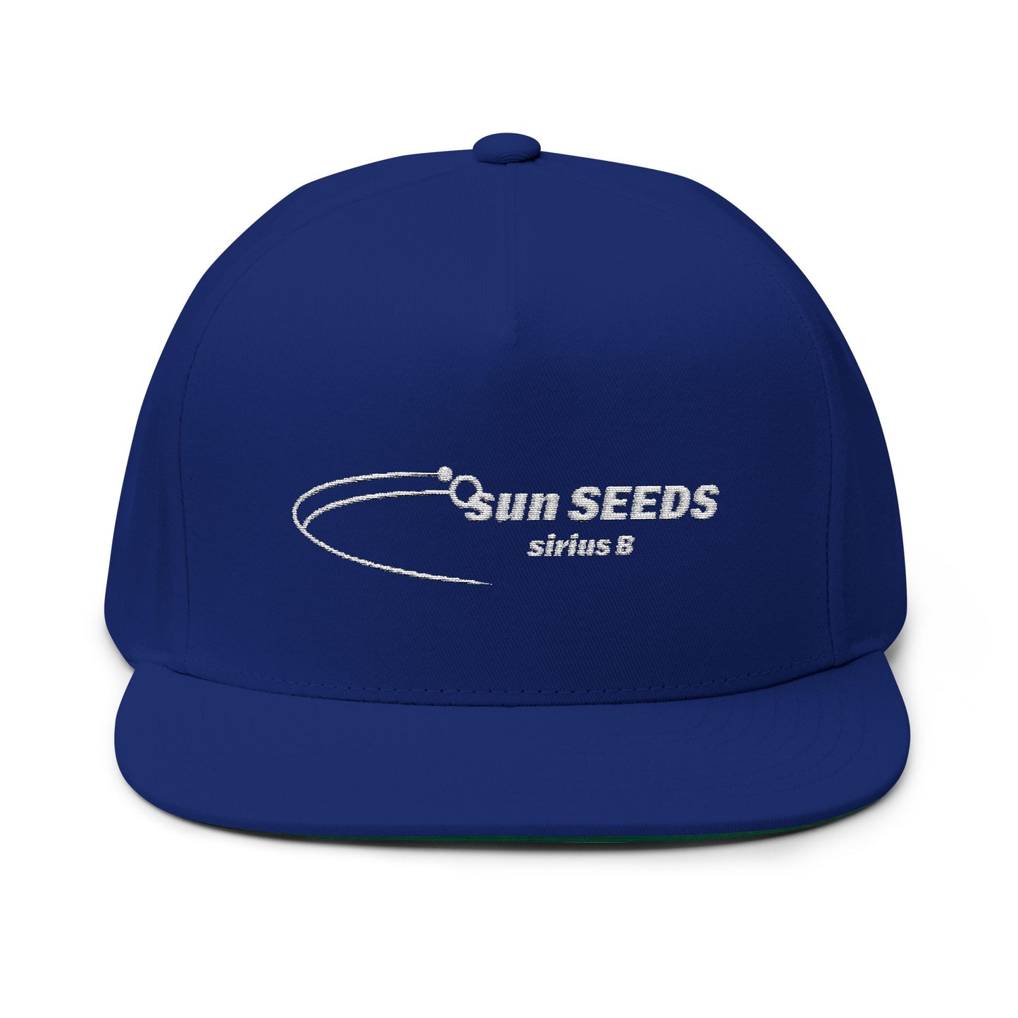 Sun Seeds Embroidered Flat Bill Cap