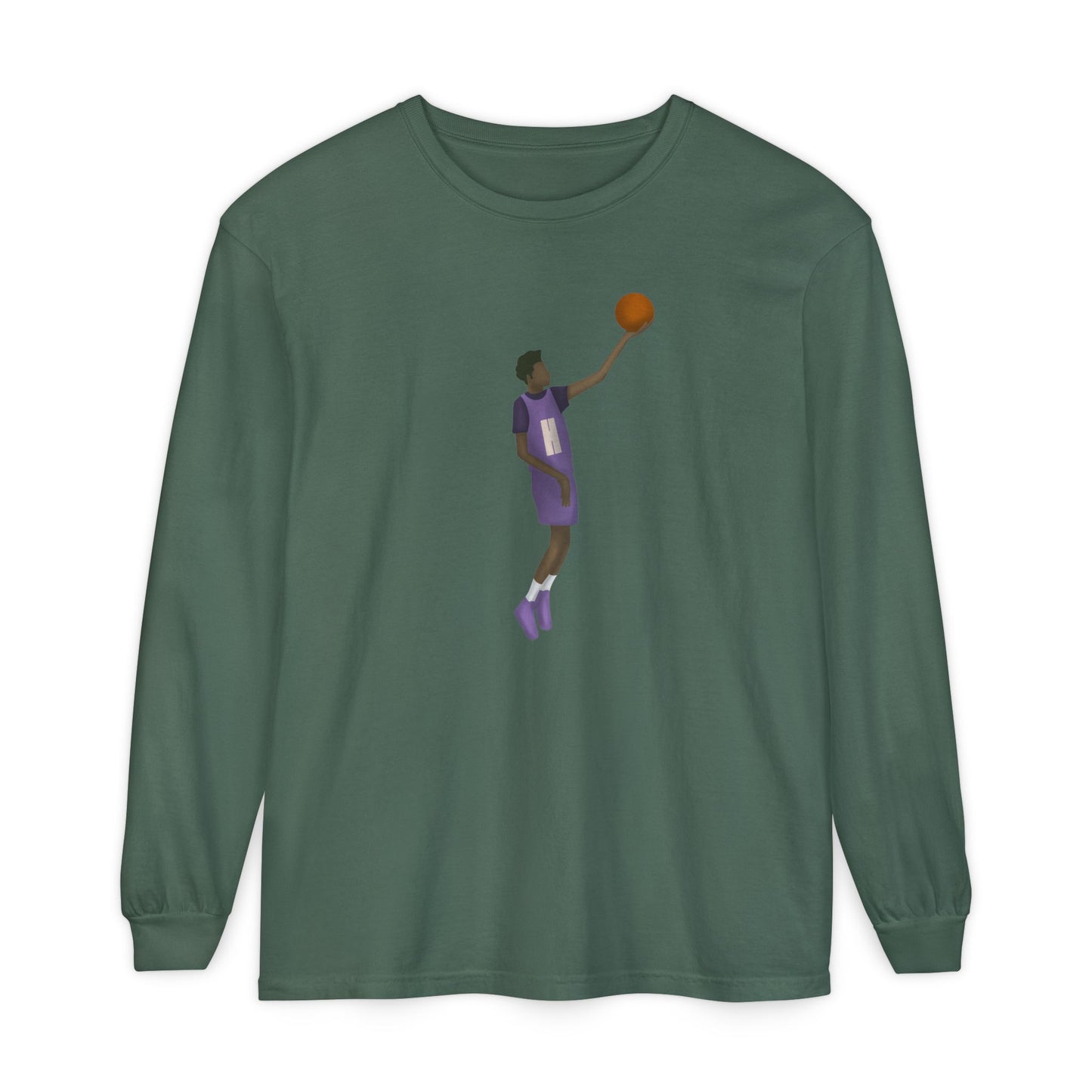 Pearl Unisex Garment-dyed Long Sleeve T-Shirt