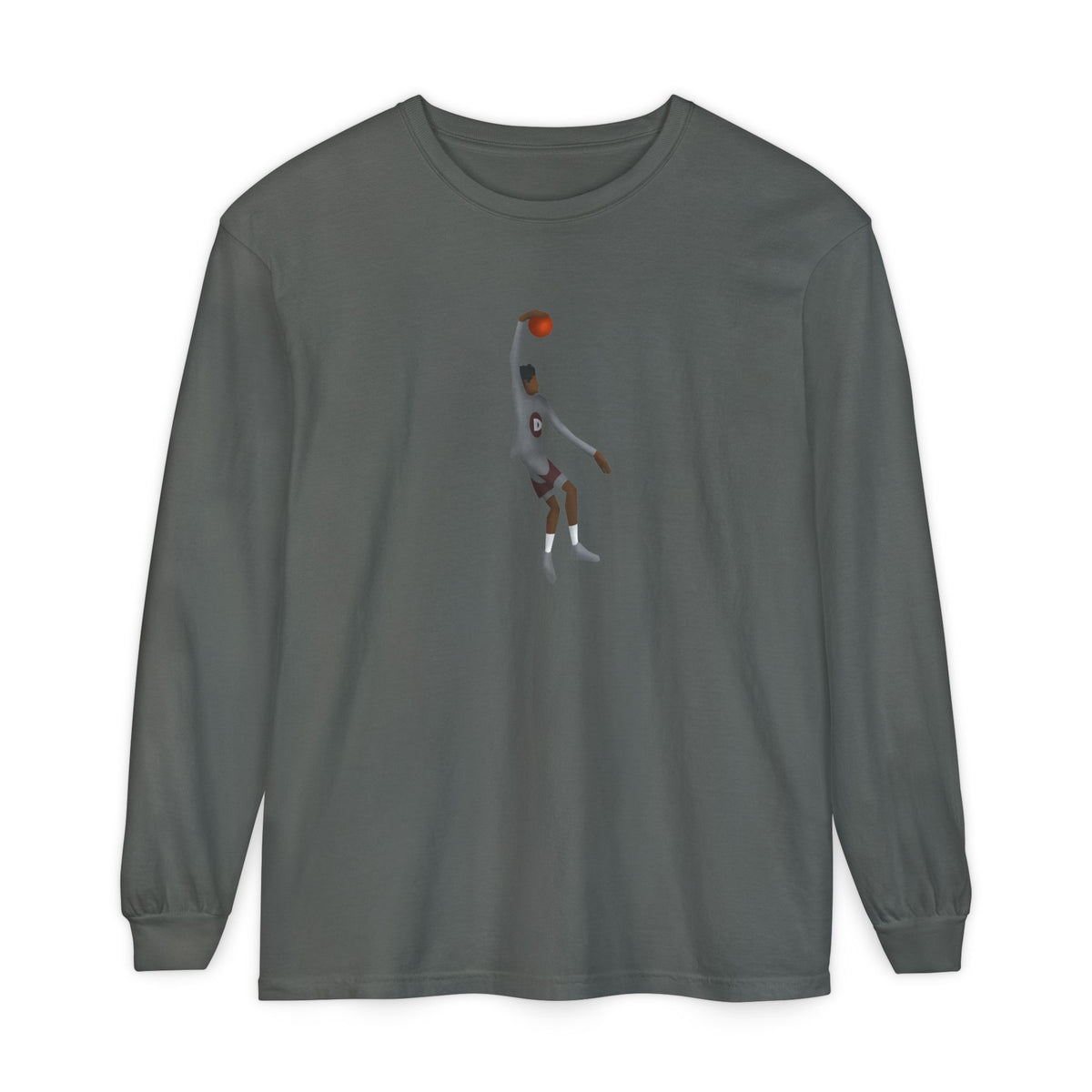 One hand Unisex Garment-dyed Long Sleeve T-Shirt