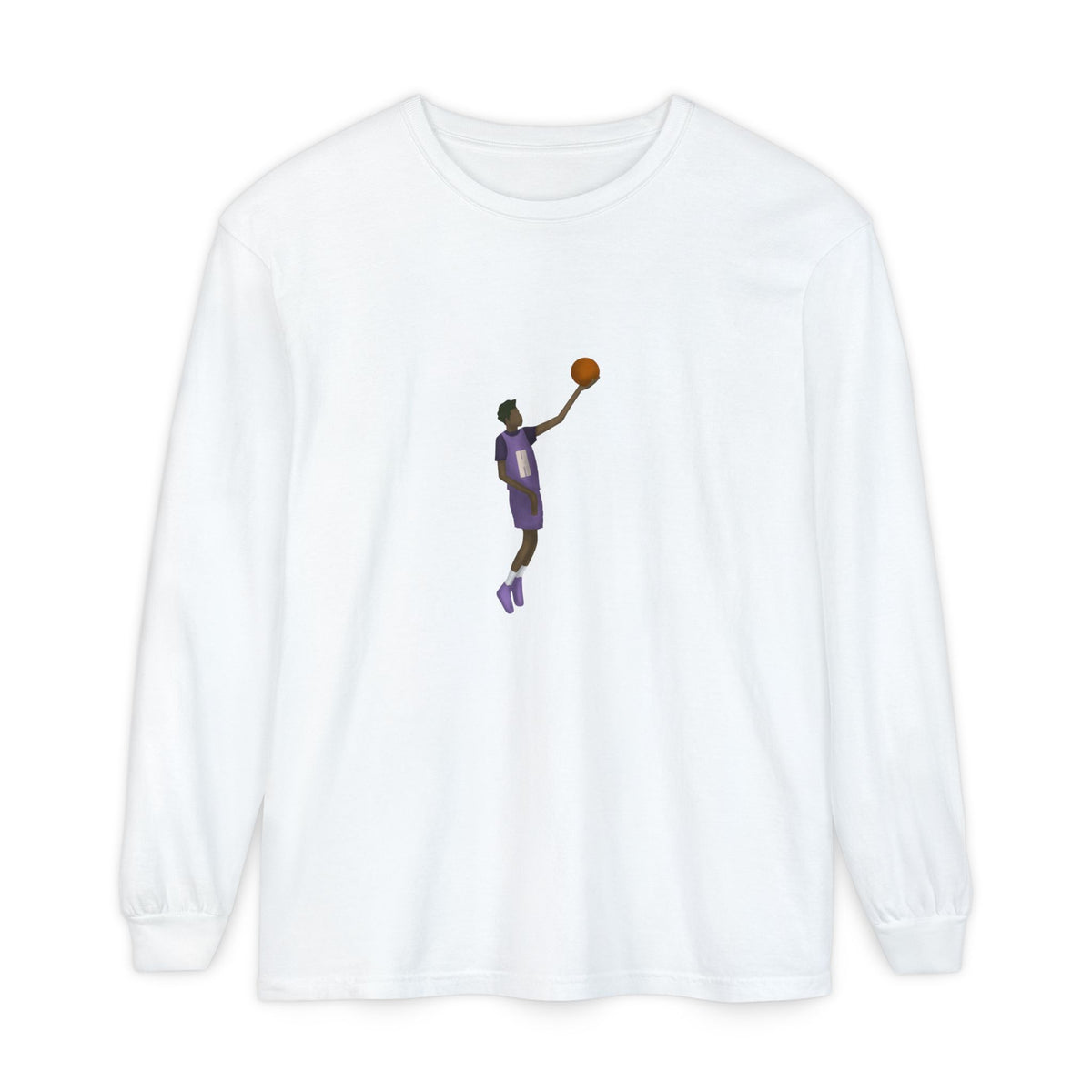 Pearl Unisex Garment-dyed Long Sleeve T-Shirt