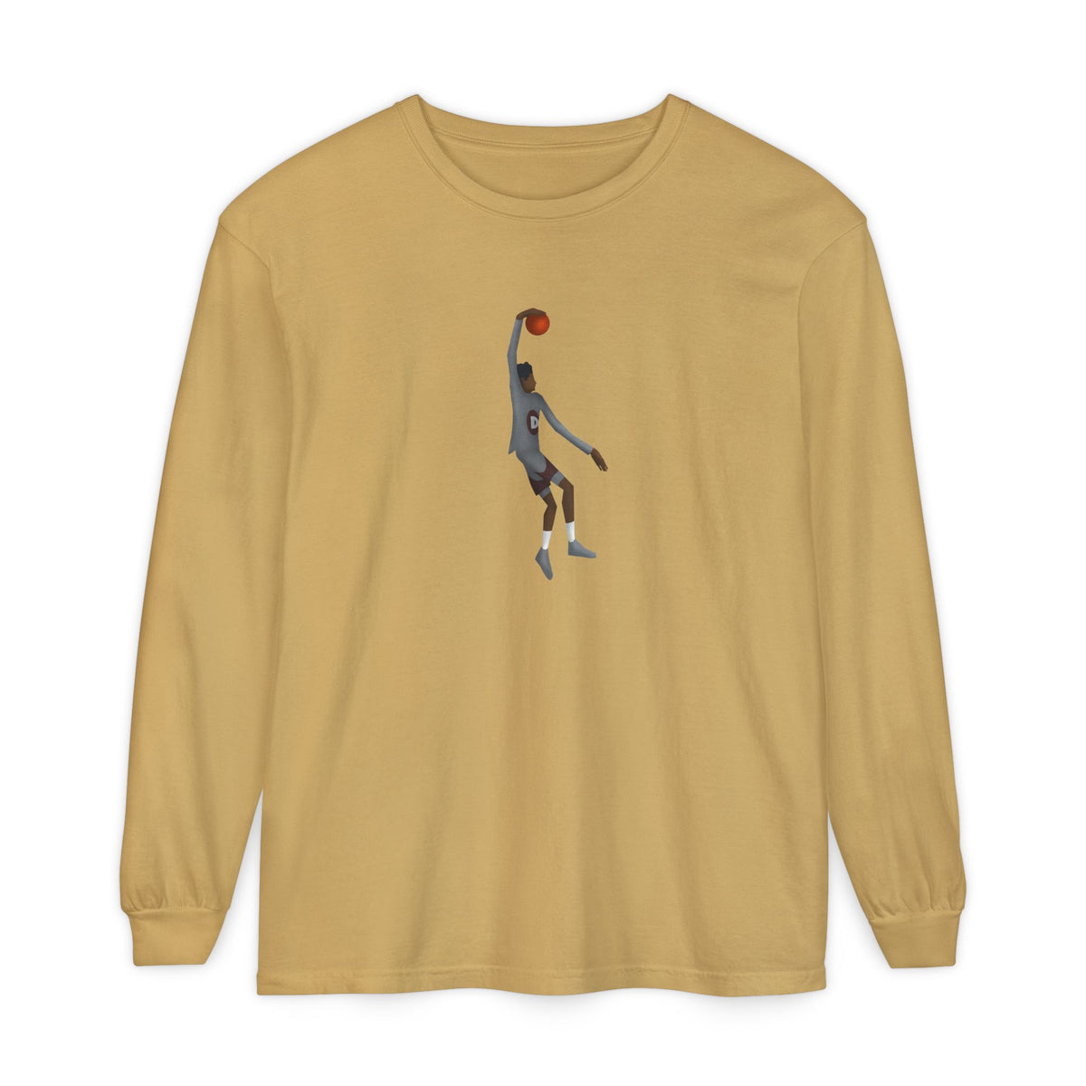 One hand Unisex Garment-dyed Long Sleeve T-Shirt