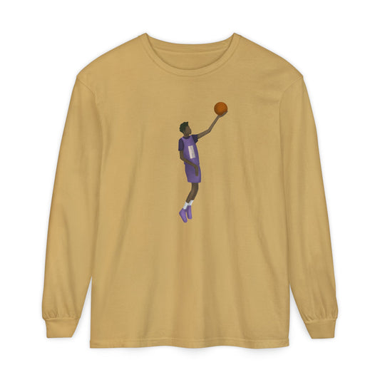 Pearl Unisex Garment-dyed Long Sleeve T-Shirt