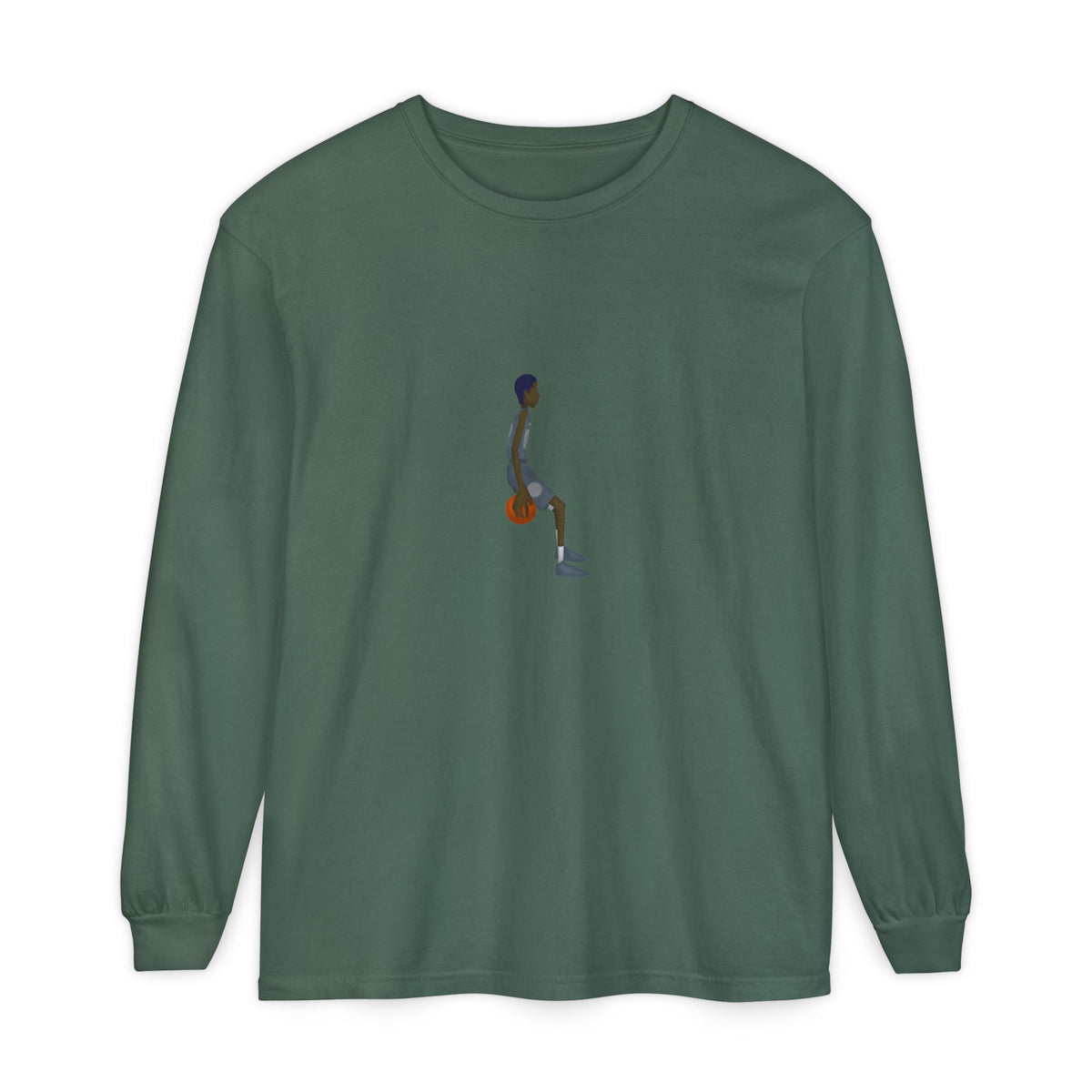 Behind the back Unisex Garment-dyed Long Sleeve T-Shirt