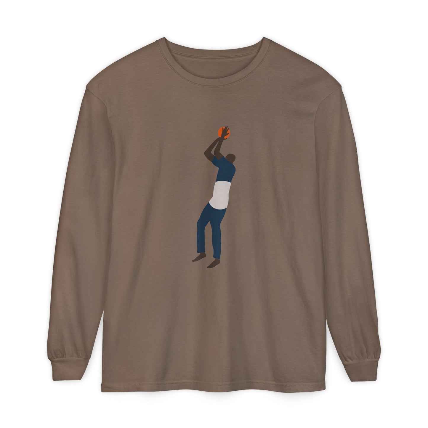 One leg  Unisex Garment-dyed Long Sleeve T-Shirt