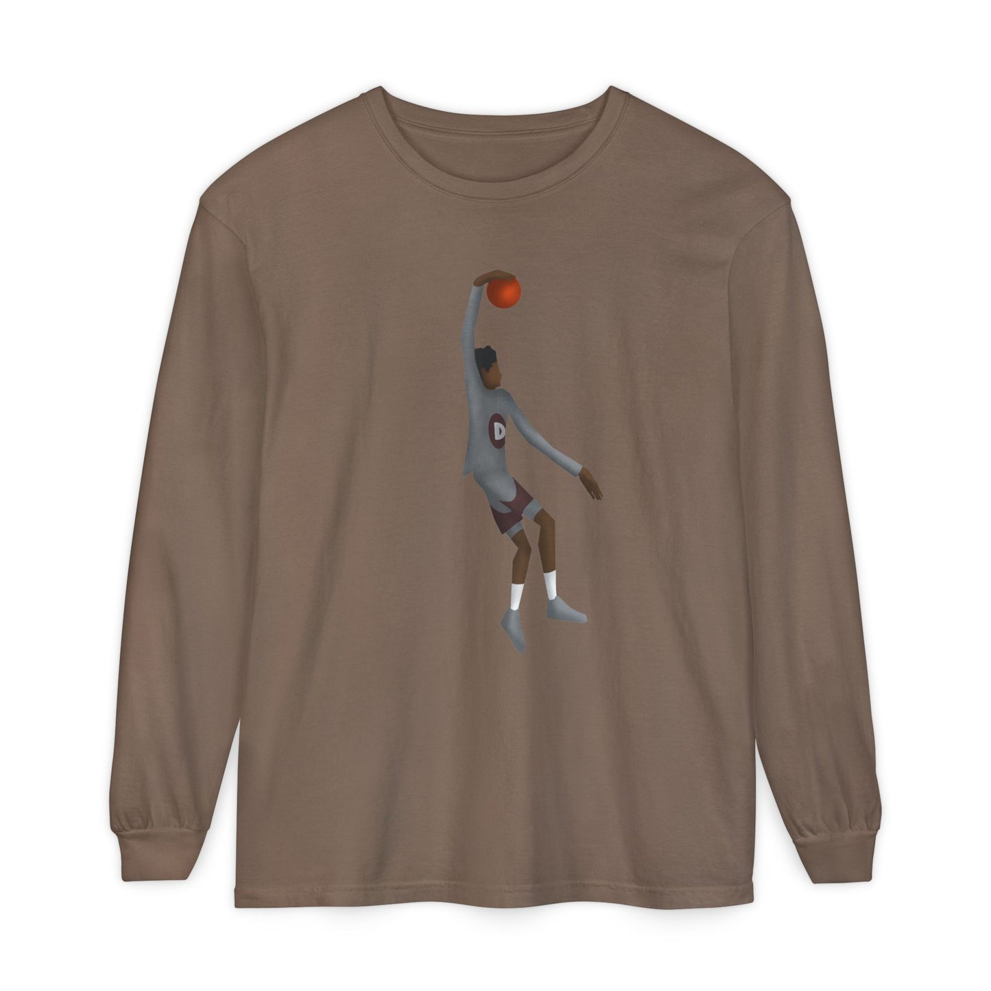 One hand Unisex Garment-dyed Long Sleeve T-Shirt
