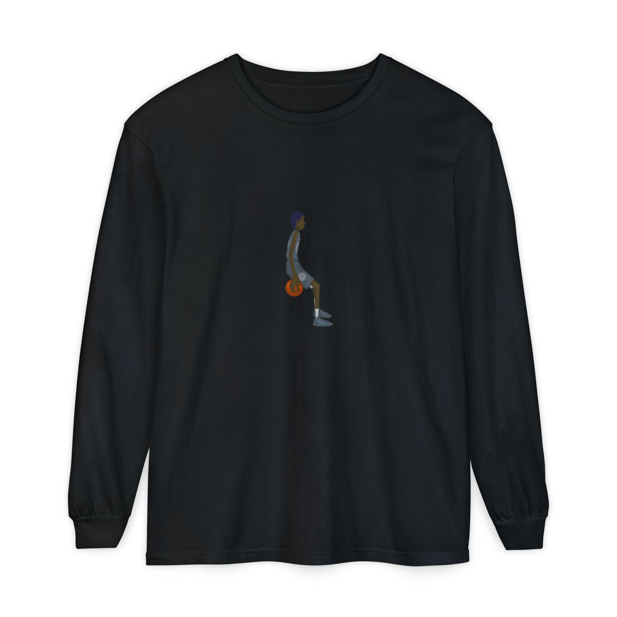 Behind the back Unisex Garment-dyed Long Sleeve T-Shirt
