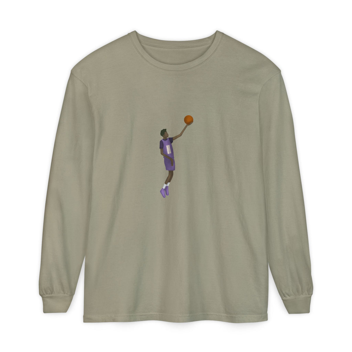 Pearl Unisex Garment-dyed Long Sleeve T-Shirt