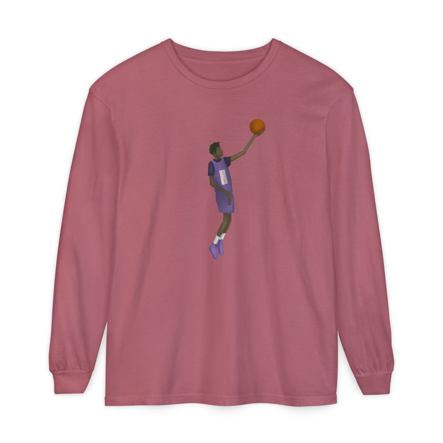 Pearl Unisex Garment-dyed Long Sleeve T-Shirt