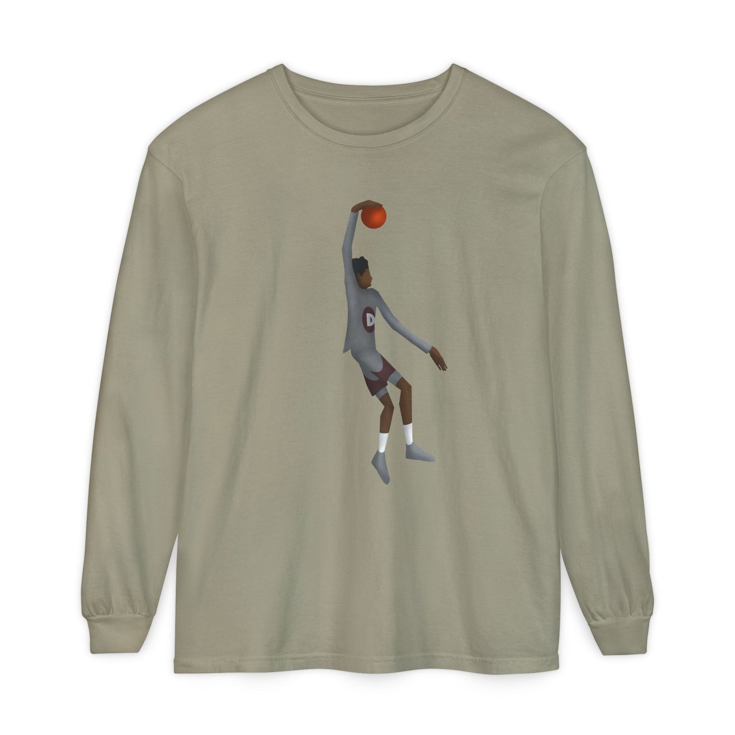 One hand Unisex Garment-dyed Long Sleeve T-Shirt