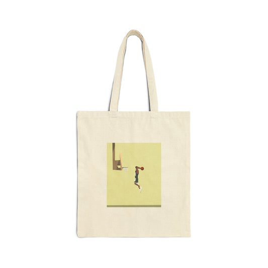 Basketball Art Cotton Canvas Tote Bag