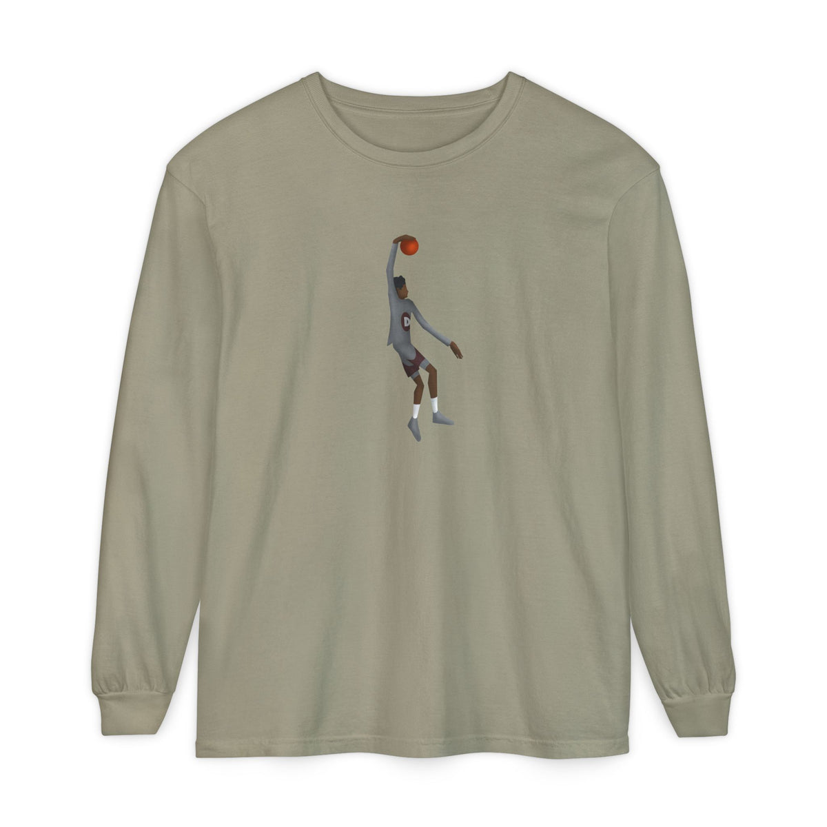 One hand Unisex Garment-dyed Long Sleeve T-Shirt