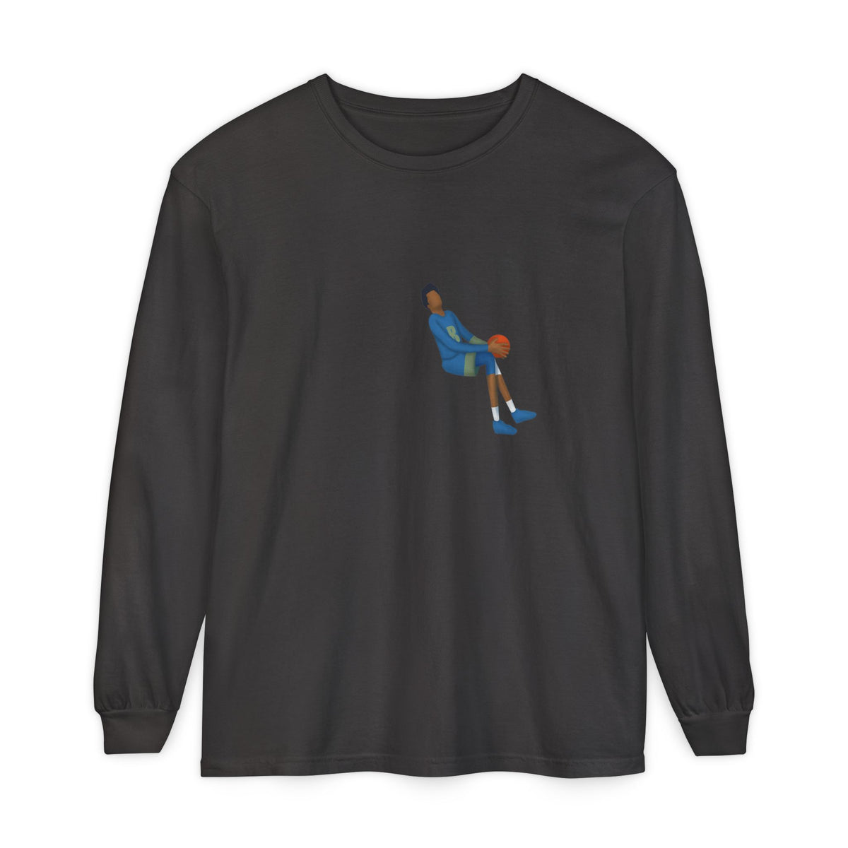 Double Pump Unisex Garment-dyed Long Sleeve T-Shirt
