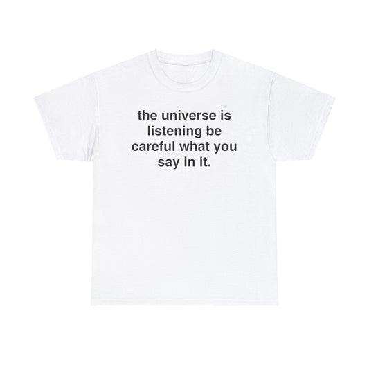 Slogan Listening Unisex Heavy Cotton Tee