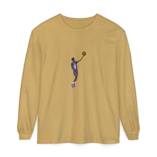 Pearl Unisex Garment-dyed Long Sleeve T-Shirt