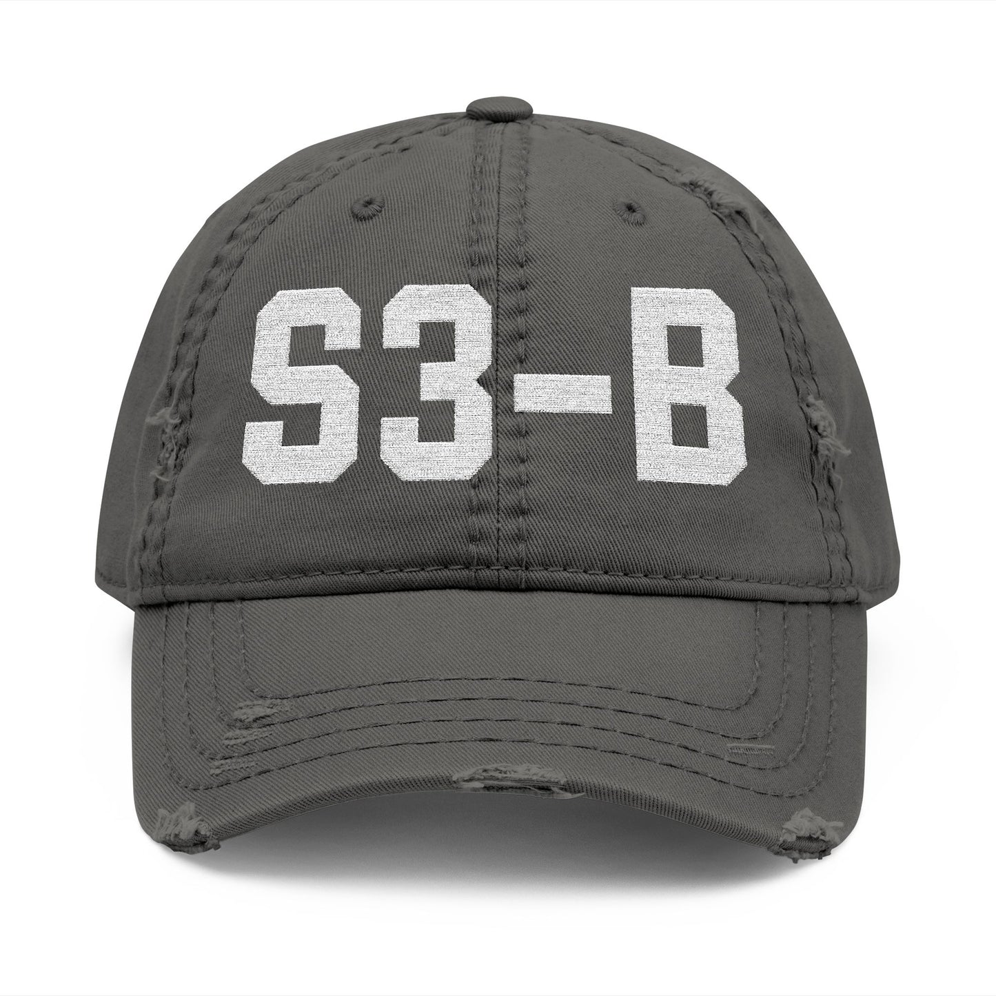 S3-B Distressed Dad Hat (Embroidery)