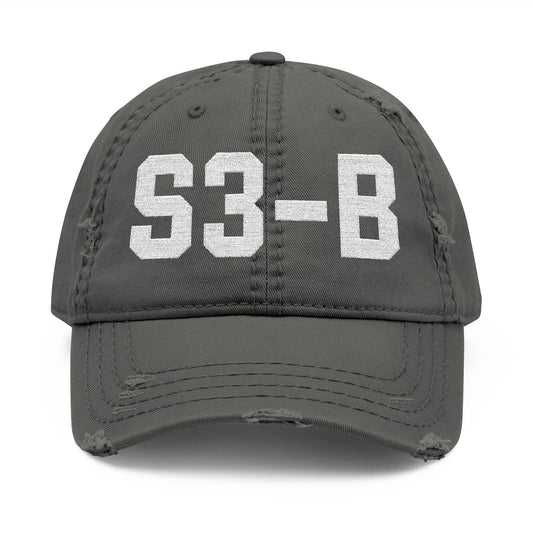 S3-B Distressed Dad Hat (Embroidery)