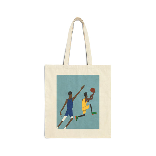 Basketball Art Cotton Canvas Tote Bag