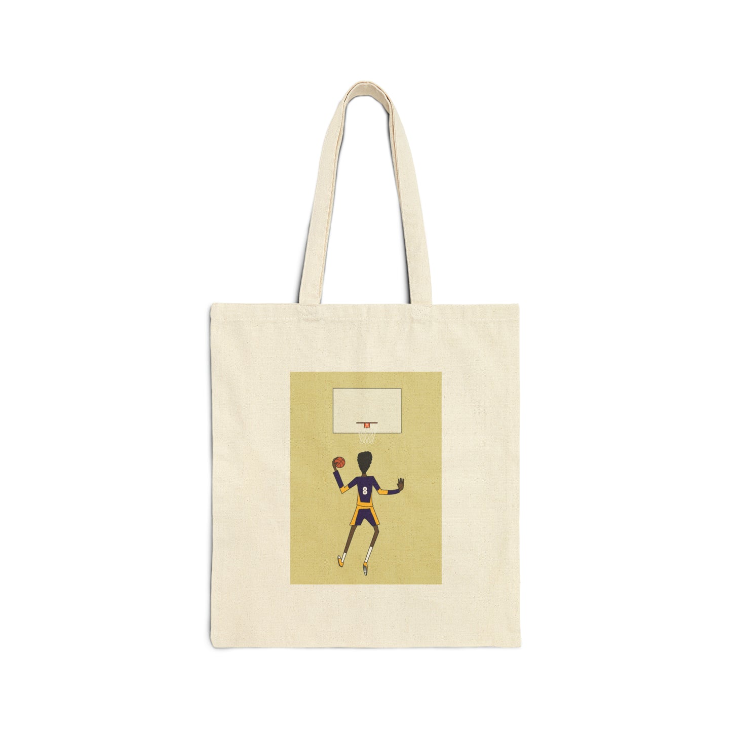 Basketball Art Cotton Canvas Tote Bag
