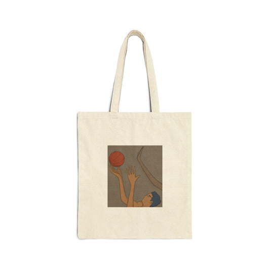 Basketball Art Cotton Canvas Tote Bag