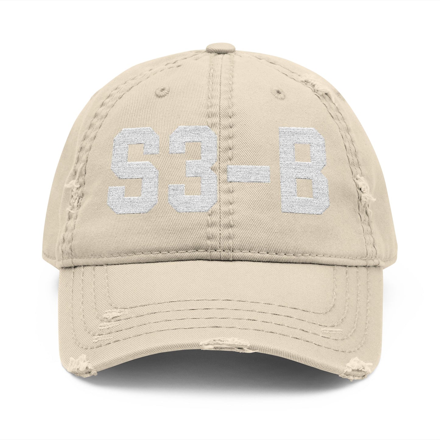 S3-B Distressed Dad Hat (Embroidery)