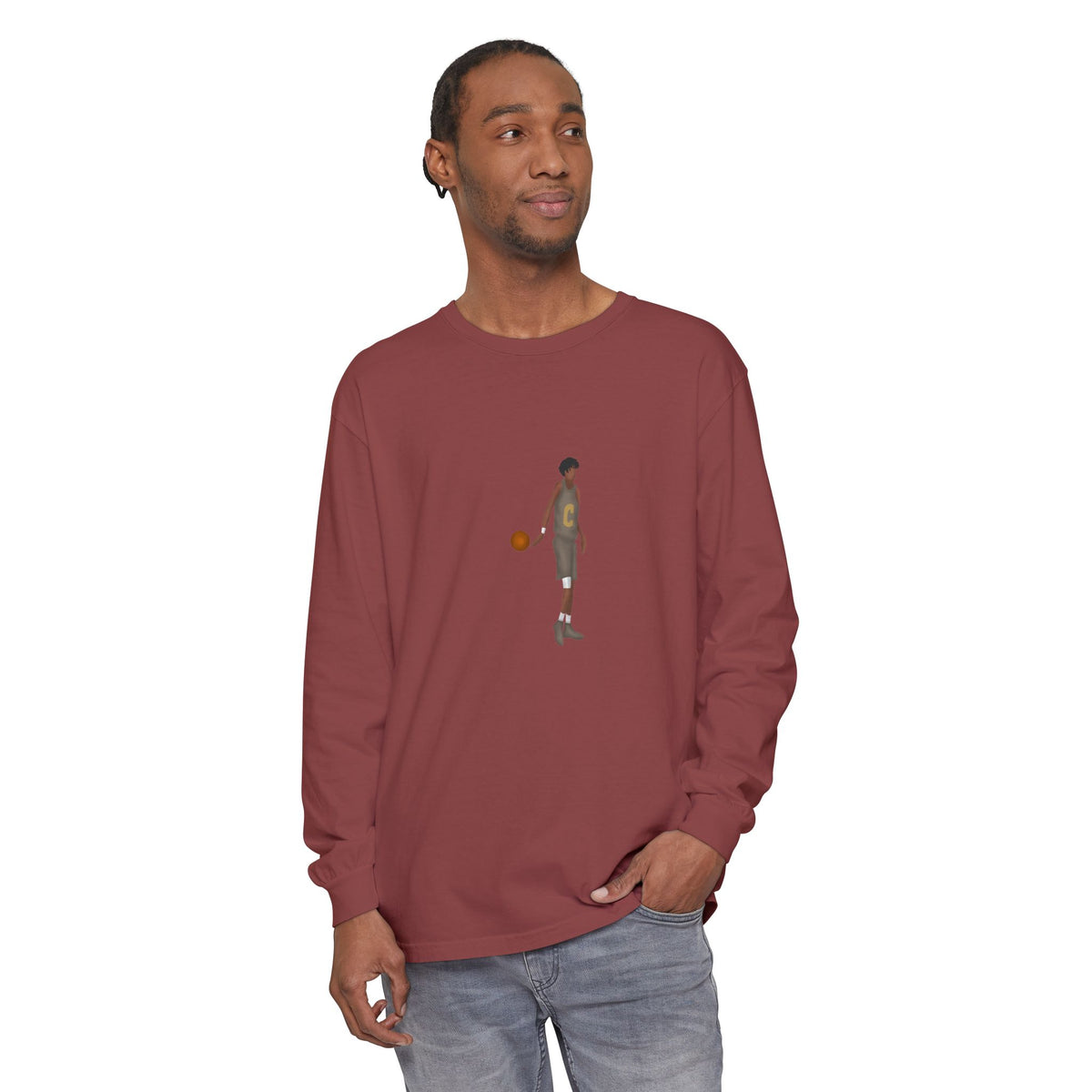No look Unisex Garment-dyed Long Sleeve T-Shirt
