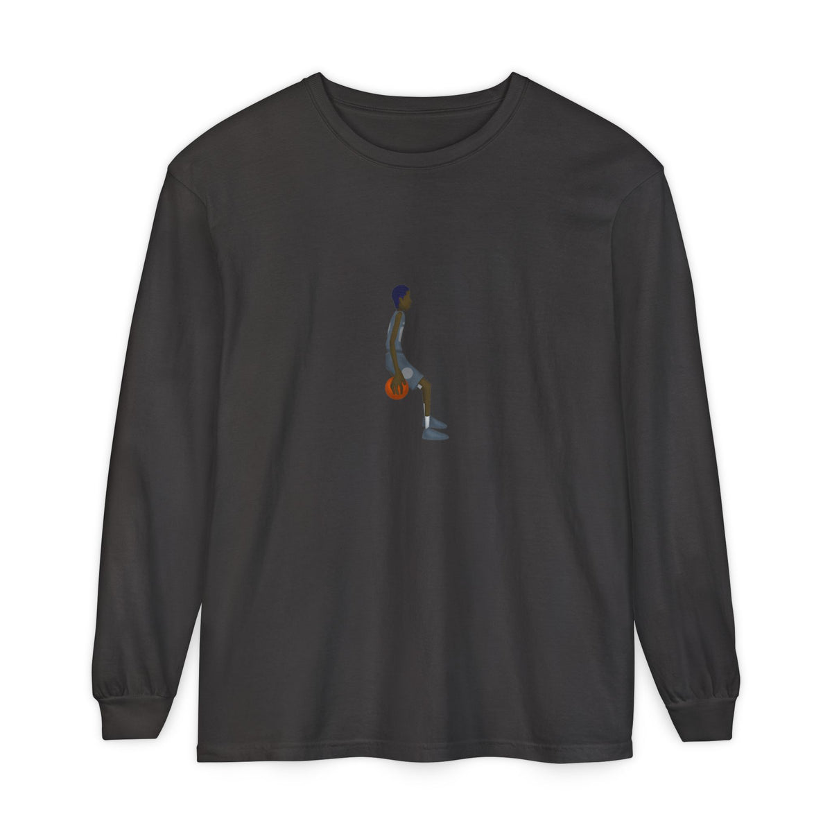Behind the back Unisex Garment-dyed Long Sleeve T-Shirt